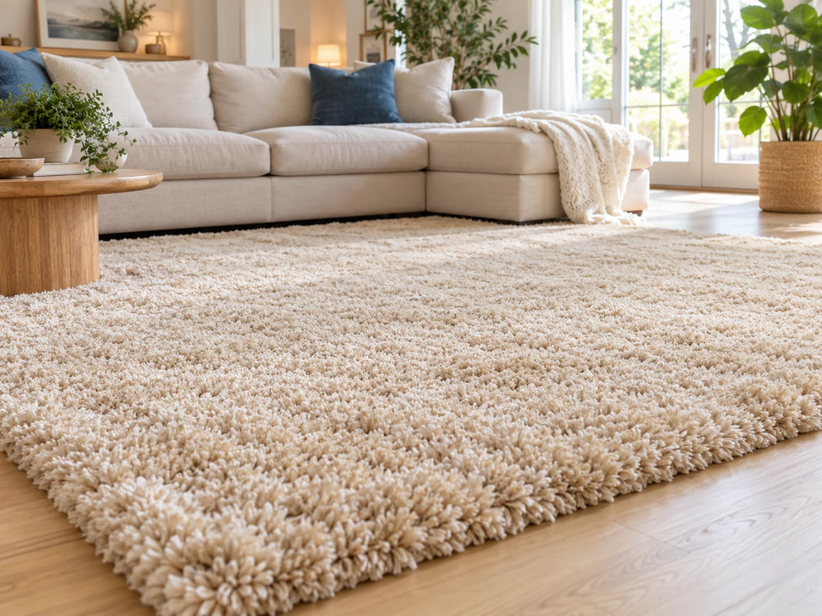 Le même tapis propre après nettoyage